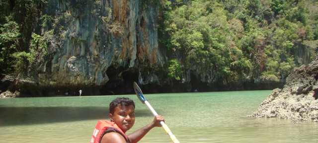 Day 6: Canoeing in the islands in Thailand
