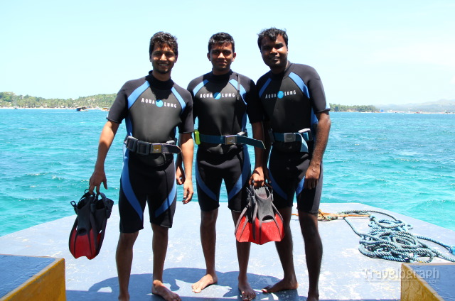 Day 3: Scuba diving into the waters off the Boracay coast, Philippines
